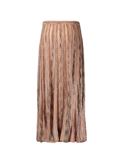 Ulla Johnson Clio Geometric-pattern Maxi Skirt In Brown