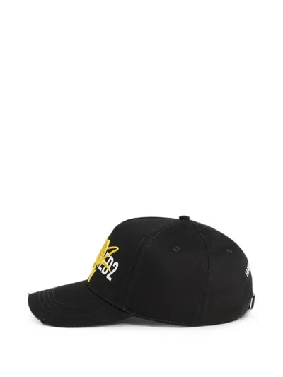 Dsquared2 Logo Baseball Cap In Black