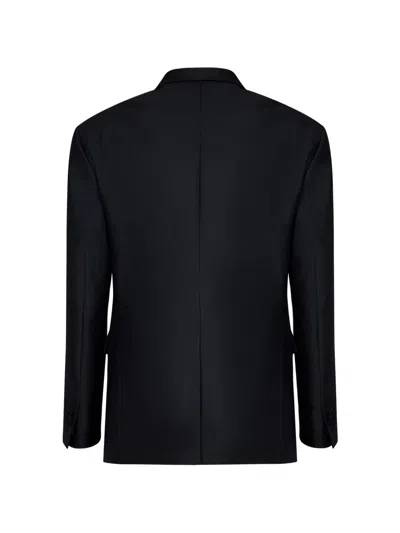 Dsquared2 Double-breasted Peak-lapel Suit In Black
