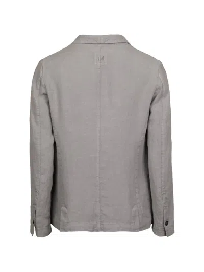 Hannes Roether Button-fastening Patch-pocket Blazer In Gray