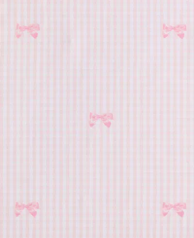 Laura Ashley Tiny Bows Microfiber 4-pc. Sheet Set, Full In Pink