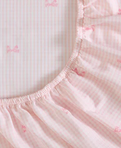 Laura Ashley Tiny Bows Microfiber 4-pc. Sheet Set, Full In Pink