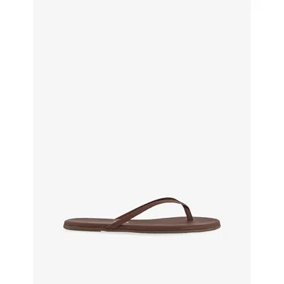 Tkees Foundation Matte Flip Flops In Cappuccino In Burgundy