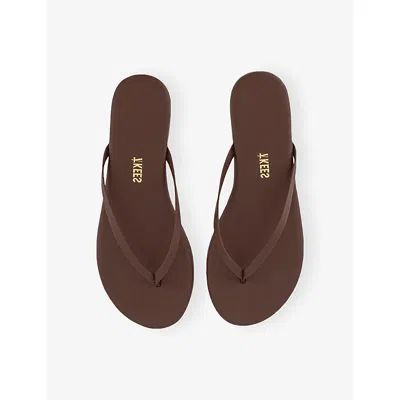 Tkees Foundation Matte Flip Flops In Cappuccino In Burgundy