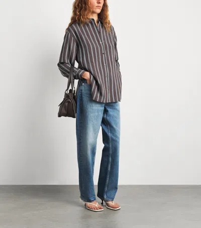 Veronica Beard Stripe Lloyd Shirt In Multi