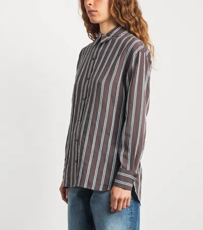 Veronica Beard Stripe Lloyd Shirt In Multi