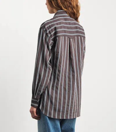 Veronica Beard Stripe Lloyd Shirt In Multi
