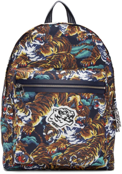 Shop Kenzo Multicolor Flying Tigers Backpack