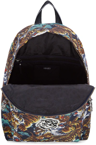 Shop Kenzo Multicolor Flying Tigers Backpack