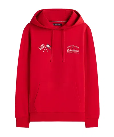 Tommy Hilfiger Tommy X Cadillac F1 Team Speed Hoodie In Red