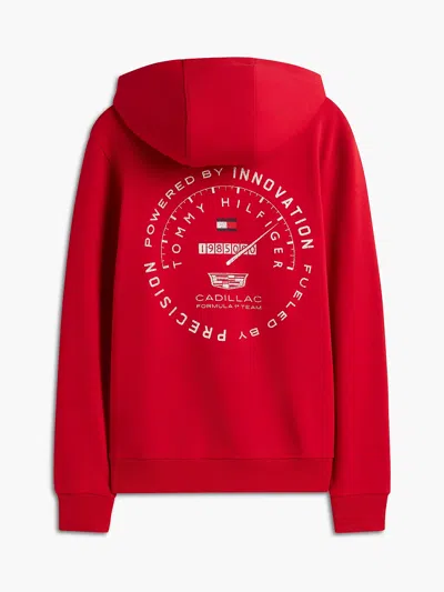 Tommy Hilfiger Tommy X Cadillac F1 Team Speed Hoodie In Red