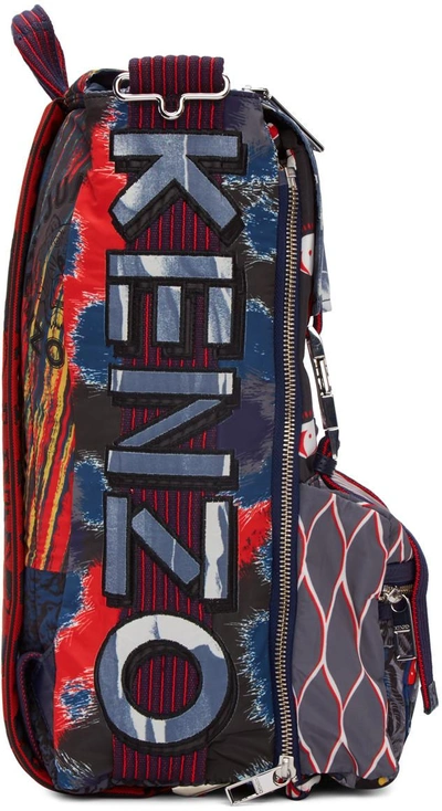 Shop Kenzo Multicolor Icons Backpack