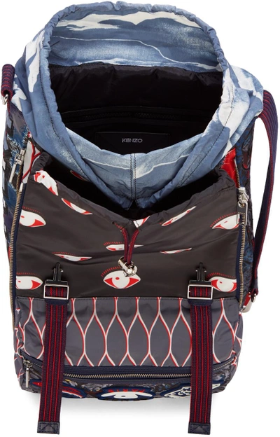 Shop Kenzo Multicolor Icons Backpack