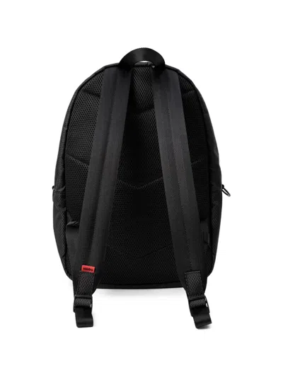 Hugo Boss Zippered Backpack In Black