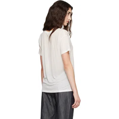 Baserange White Loose T-shirt In White
