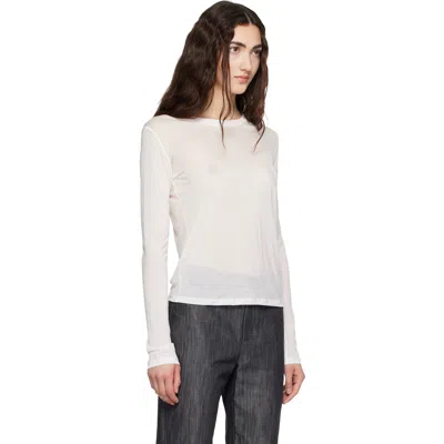 Baserange White Long Sleeve T-shirt In White