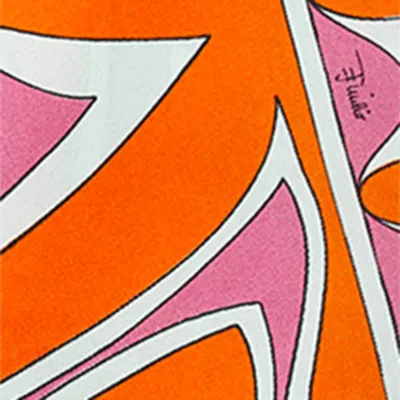 Pucci Silk Labirinto Scarf In Multi