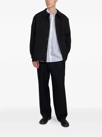Séfr Wes Buttoned Overshirt In Black