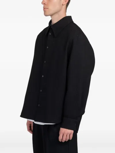 Séfr Wes Buttoned Overshirt In Black