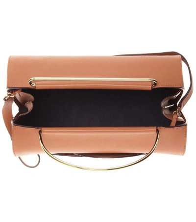 Shop Roksanda No.1 Leather Shoulder Bag In Tolacco With Lurguedy