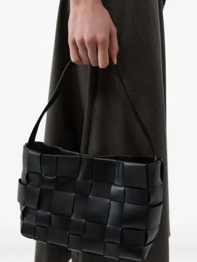 St Agni Woven Mini Tote Black One Size In Black
