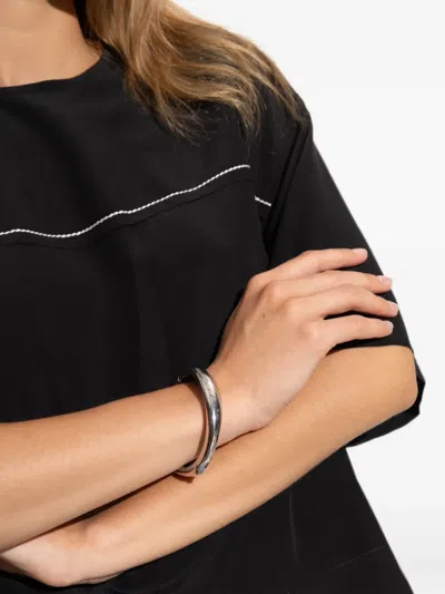 Kate Spade Molten Bangle Bracelet In Silver