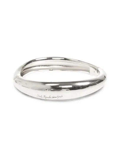 Kate Spade Molten Bangle Bracelet In Silver