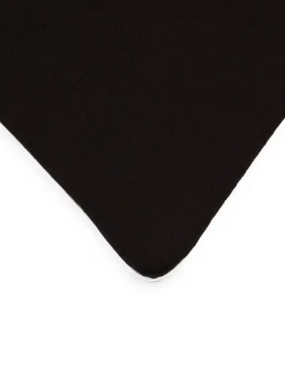 Brunello Cucinelli Fine-knit Triangular Scarf In Black