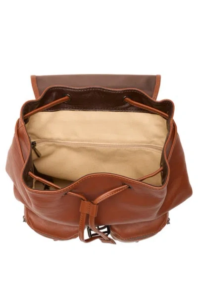 Longchamp Small 3d Leather Backpack In Brown