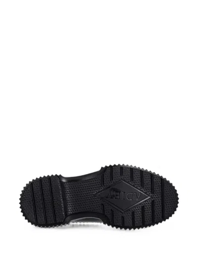 Adieu Brogue-detail Platform Loafers In Black