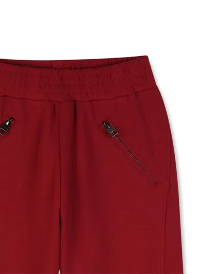Givenchy Zip-pocket Joggers In Red
