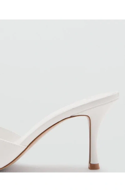Mango Slide Sandal In White