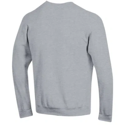 Champion Heather Gray Georgetown Hoyas Basic Arch Fleece Pullover Sweatshirt In Gray