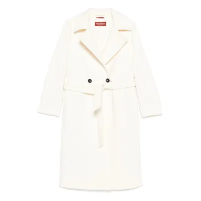 Max Mara Long-sleeved Coat In Black