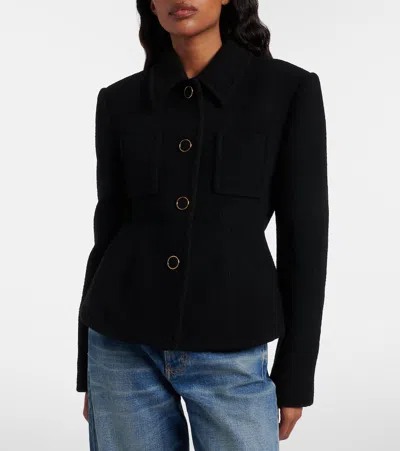 Chloé Wool-blend Jacket In Black