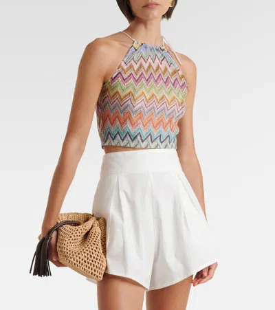 Missoni Zigzag Lamé Top In Multi