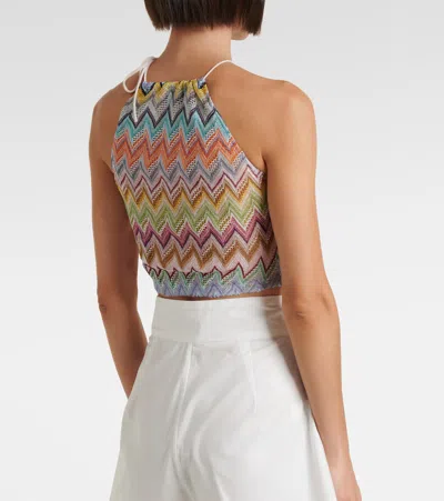 Missoni Zigzag Lamé Top In Multi