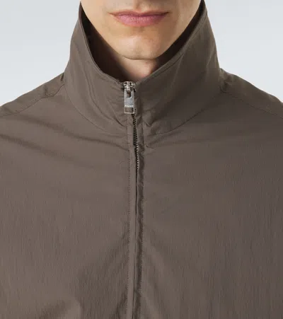 Frame Cotton-blend Jacket In Brown