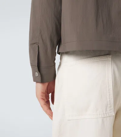 Frame Cotton-blend Jacket In Brown
