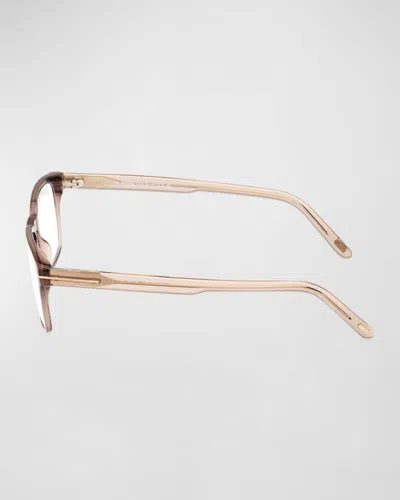 Tom Ford Blue Blocking Keyhole Acetate Rectangle Glasses