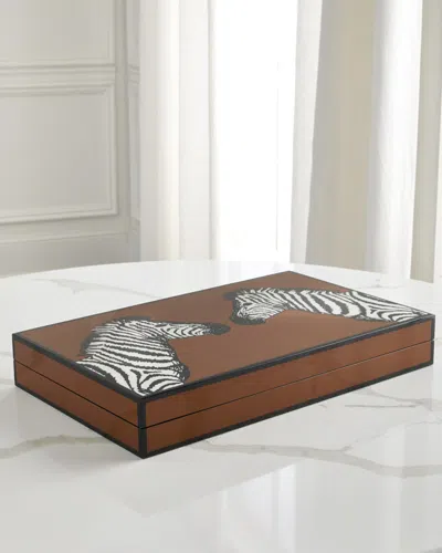 Jonathan Adler Zebra Backgammon Set In Multi