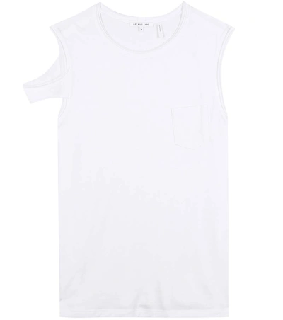 Helmut Lang Cotton Top In White