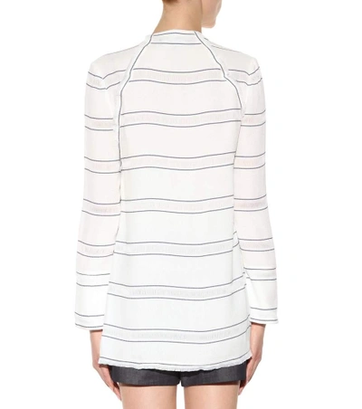 Shop Proenza Schouler Knotted Crêpe Top In White
