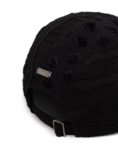 Ader Error Distressed Patchwork Cap In Blue