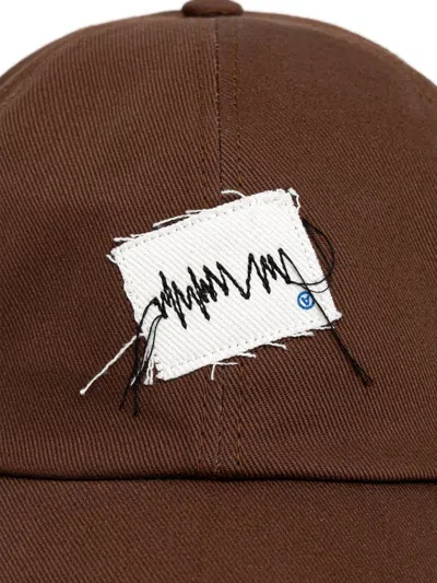 Ader Error Patch-detail Baseball Cap In Brown