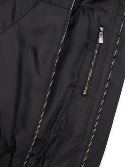 Ader Error Elasticated-waistband Zip-up Bomber Jacket In Black