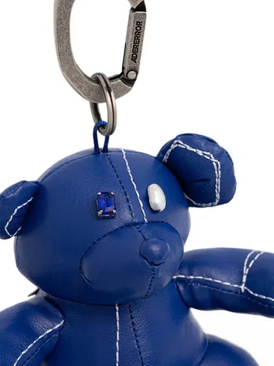 Ader Error Teddy-bear Keyring In Blue