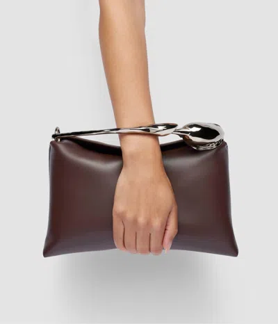 Erdem Bloom Medium Leather Shoulder Bag In Red