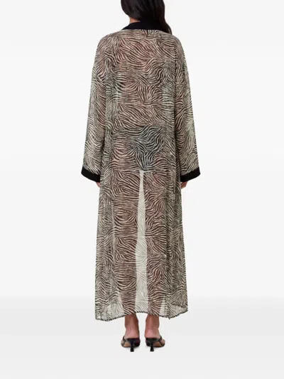Nicholas Lysandra Caftan Robe In Gray