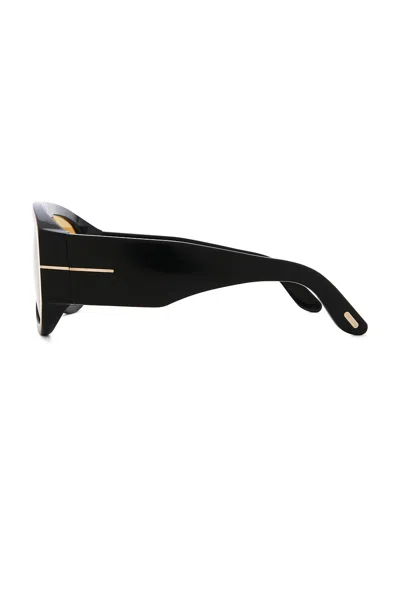 Tom Ford Bronson 60mm Gradient Pilot Sunglasses In Black